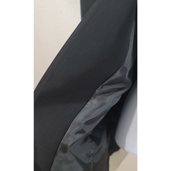 Preston & York Black White Lined Women's Blazer 12 Lightweight Hook  Eye Closure - Picture 5 of 5